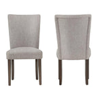 Silla de comedor Meliodas de Hanabi Living con estructura de madera y asiento acolchado en color neutro.