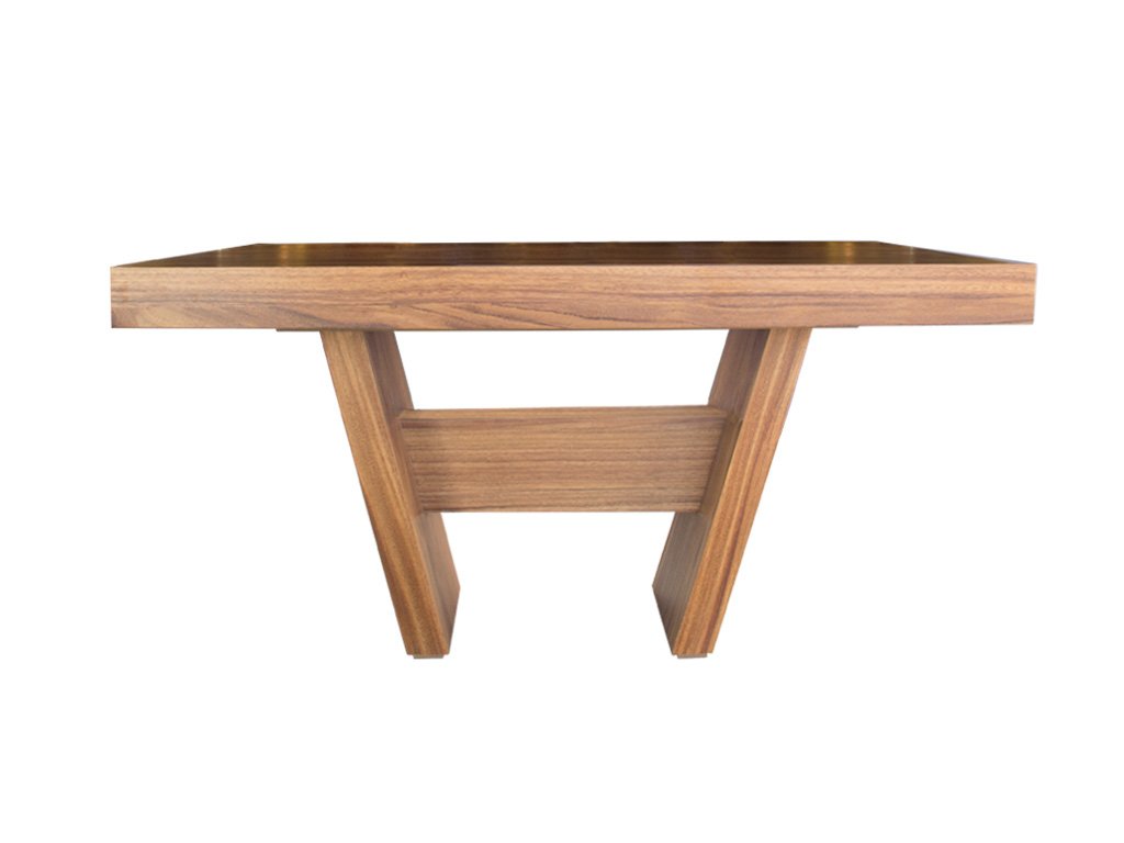 Mesa de comedor Hanabi Living con sillas blancas y diseño moderno para comedor elegante.