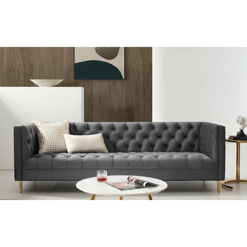 Sofa Hisoka hikari living terciopelo vintage