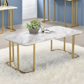 Mesa de centro Zedera de Hanabi Living con superficie de madera y acabado elegante para sala de estar.